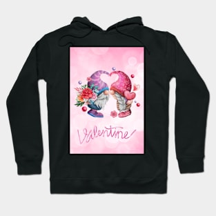 Mr&Mrs Gnome Valentine Greetings Hoodie